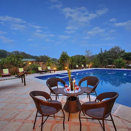 Bagh Serai - Rustic Cottage With Private Pool ساواي مادهوبور المظهر الخارجي الصورة