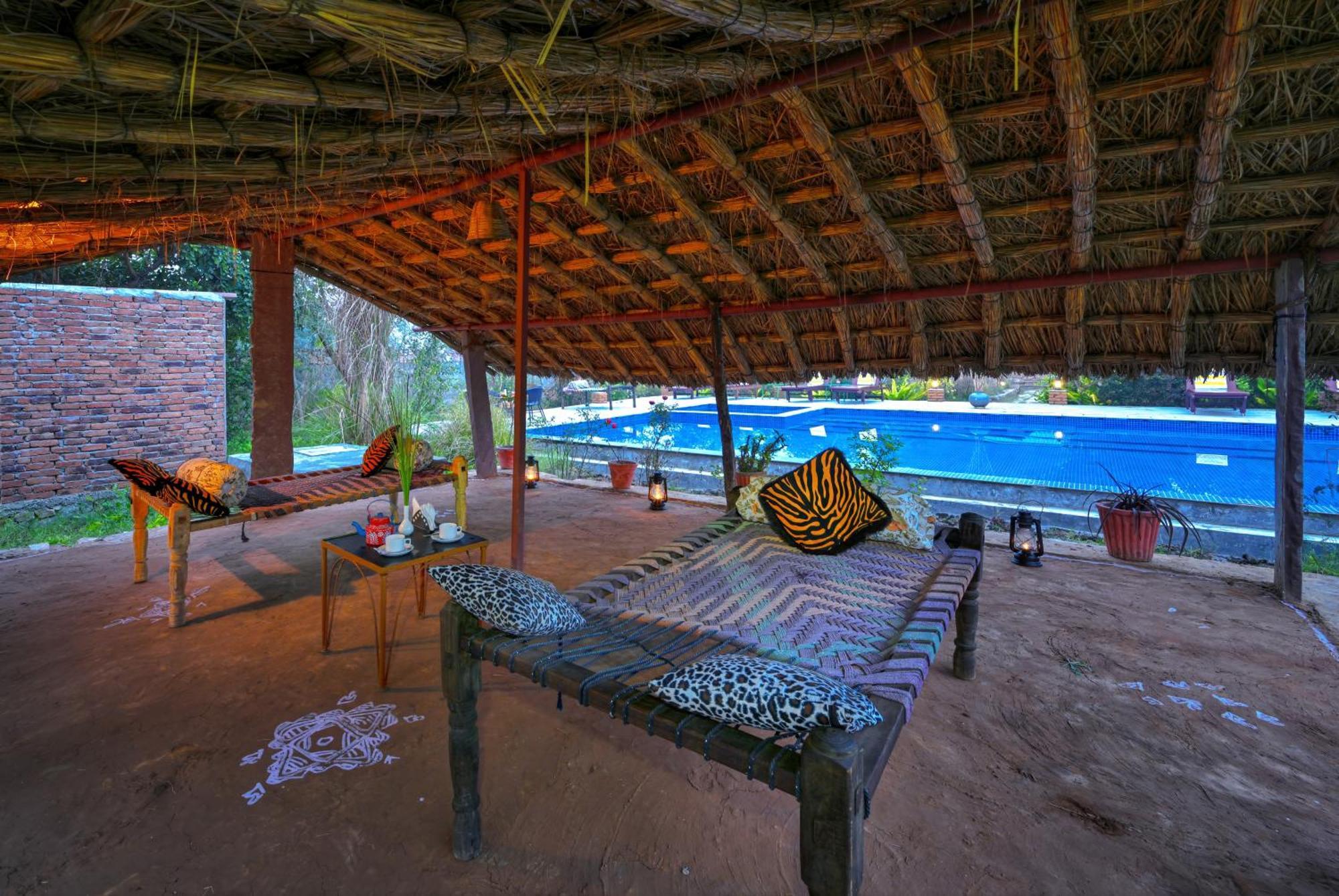 Bagh Serai - Rustic Cottage With Private Pool ساواي مادهوبور المظهر الخارجي الصورة