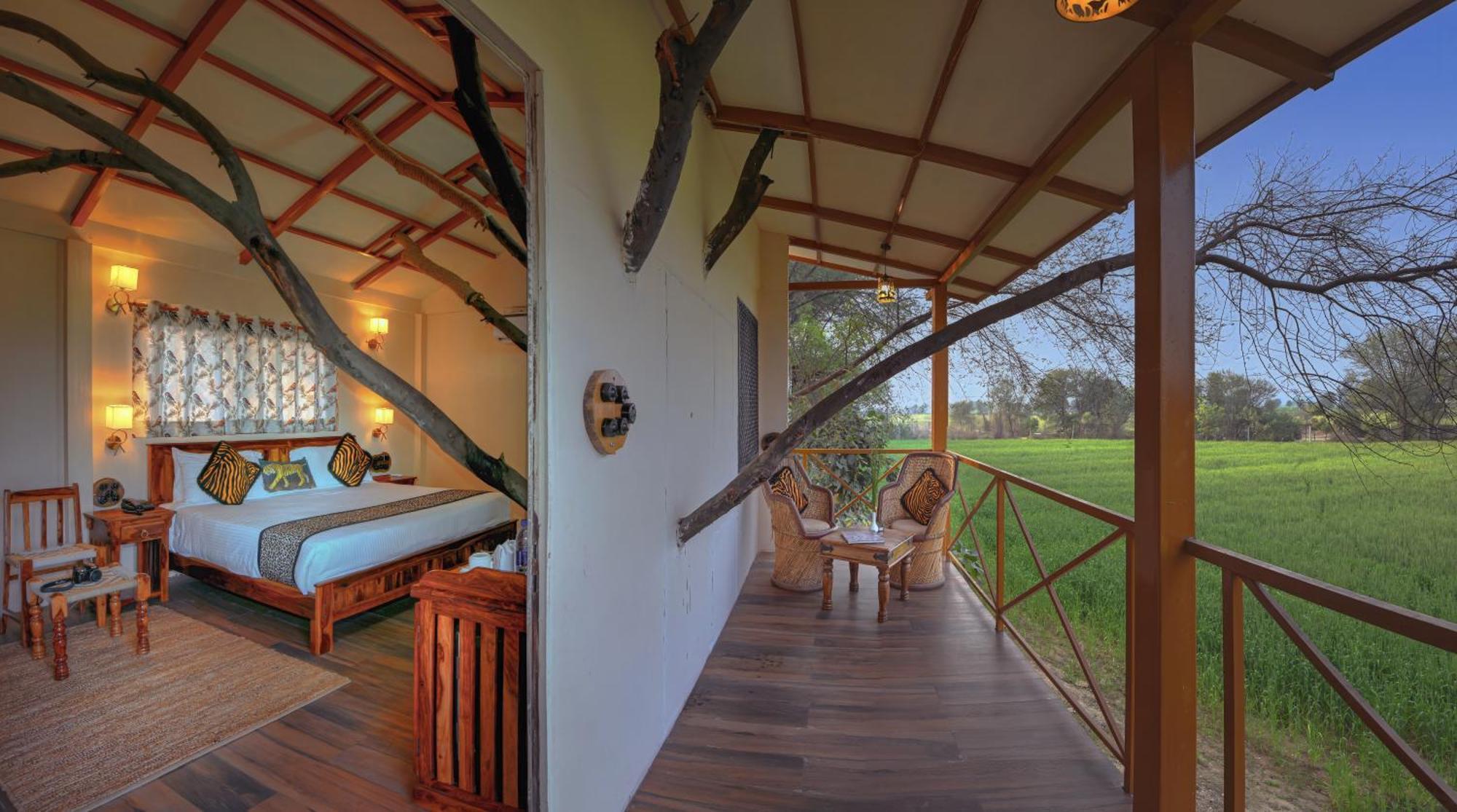 Bagh Serai - Rustic Cottage With Private Pool ساواي مادهوبور المظهر الخارجي الصورة