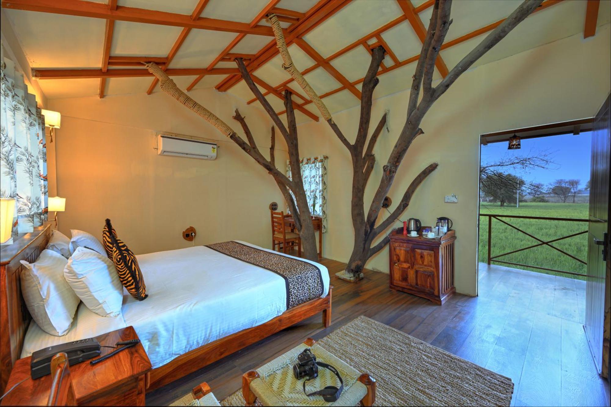 Bagh Serai - Rustic Cottage With Private Pool ساواي مادهوبور المظهر الخارجي الصورة