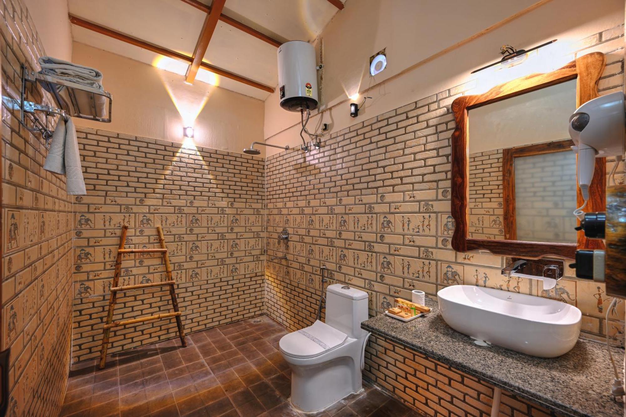 Bagh Serai - Rustic Cottage With Private Pool ساواي مادهوبور المظهر الخارجي الصورة