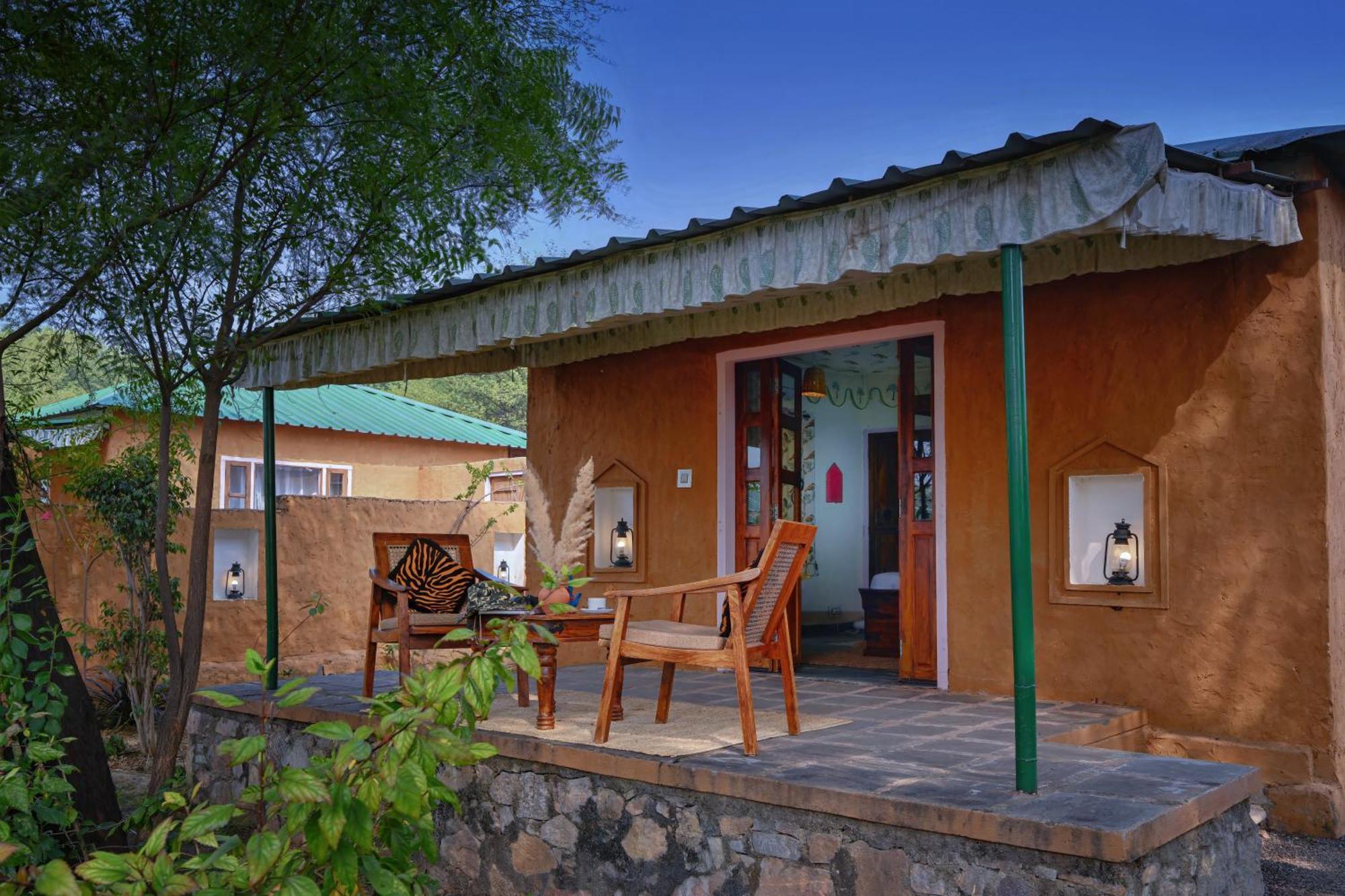 Bagh Serai - Rustic Cottage With Private Pool ساواي مادهوبور المظهر الخارجي الصورة